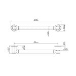 Graff Phase Poręcz uchwyt ścienny 408 mm Chrom E-9516