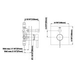 Graff Qubic Bateria natryskowa podtynkowa z przełącznikiem - element zewnętrzny Chrom E-7090-LM39N-T