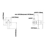 Graff Qubic Bateria natryskowa podtynkowa 3-drożna - element zewnętrzny Chrom E-8066-LM38S-T