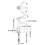 Graff Qubic Bateria umywalkowa jednouchwytowa 105 mm Chrom E-6201-LM38M