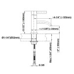 Graff Qubic Bateria umywalkowa jednouchwytowa 105 mm Chrom E-6201-LM39M