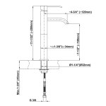 Graff Qubic Bateria umywalkowa wysoka jednouchwytowa 120 mm Chrom E-6206-LM38M