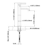 Graff Qubic Bateria umywalkowa wysoka jednouchwytowa 120 mm Chrom E-6206-LM39M