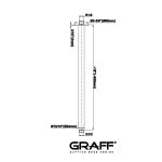 Graff Ramie sufitowe 450 mm do deszczownicy Chrom E-8546