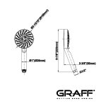 Graff Słuchawka prysznicowa multifunction Chrom E-8674