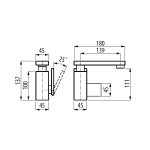 Graff Solar Bateria umywalkowa jednouchwytowa Chrom E-3701-LM31M