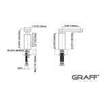 Graff Solar Bateria umywalkowa jednouchwytowa Chrom E-3702-LM31M