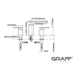 Graff Solar Bateria umywalkowa 3-otworowa Chrom E-3710-LM31L