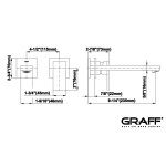 Graff Solar Bateria umywalkowa podtynkowa 235 mm - element zewnętrzny Chrom E-3736-LM31W-T