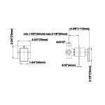 Graff Solar Rozdzielacz 3-drożny z odcięciem - element zewnętrzny Chrom E-8066-LM31S-T