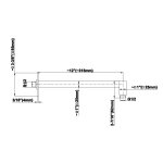 Graff Solar Zestaw natryskowy podtynkowa z deszczownicą ścienną 250x250 mm z zestawem natryskowym Chrom SOL01