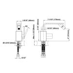 Graff Targa Bateria bidetowa jednouchwytowa Chrom E-3660-LM36