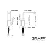 Graff Targa Bateria umywalkowa jednouchwytowa Chrom E-3601-LM36