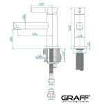 Graff Terra Bateria umywalkowa jednouchwytowa Chrom E-6700-LM46