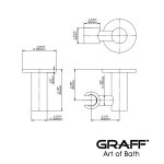 Graff Uchwyt ścienny do słuchawki prysznicowej Chrom E-8642