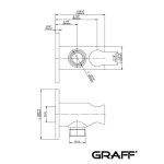 Graff Uchwyt ścienny do słuchawki prysznicowej z przyłączem Chrom E-8618