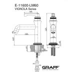 Graff Vignola Bateria umywalkowa chrom E-11600-LM60