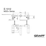 Graff Vignola Element podtynkowy baterii umywalkowej 3-otworowej E-1012