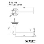 Graff Vignola Uchwyt na papier toaletowy ścienny Chrom E-19305