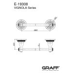 Graff Vignola Wieszak ścienny na ręcznik 599 mm Chrom E-19308