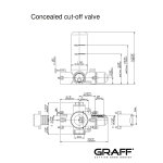 Graff Vignola Zawór odcinający podtynkowy - element podtynkowy E-8076