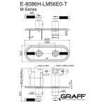 Graff Vintage Bateria natryskowa podtynkowa 2-uchwytowa - element zewnętrzny Chrom E-8086H-LM56E0-T