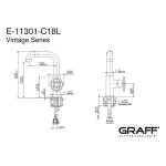 Graff Vintage Bateria umywalkowa Chrom E-11301-C18L