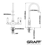 Graff Vista-Bar Bateria kuchenna nablatowa Chrom E-5250-LM4