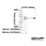 Graff Zawór odcinający 3/4" - element podtynkowy E-8075