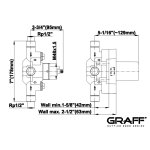 Graff Zawór termostatyczny 1/2" - element podtynkowy E-8000