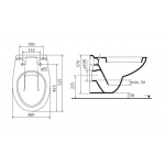 Ideal Standard Ecco/Eurovit Miska WC wisząca biała V390601