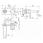 Ideal Standard Gio Bateria umywalkowa ścienna podtynkowa chrom A6107AA