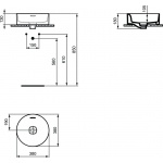 Ideal Standard Strada II Vessel Umywalka stawiana na blat Ø38 cm okrągła biała T292901