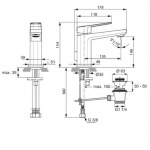 Ideal Standard Tonic II Bateria umywalkowa stojąca chrom A6326AA