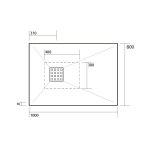 Kerasan H2.5 Brodzik Prostokątny 80x100 cm Biały mat 703930