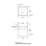 Kerasan Inka Szafka pod Umywalkę 40 cm Biały błyszczący 911001