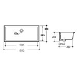 Kerasan Slim Umywalka podblatowa 50x34 cm Biały 022901