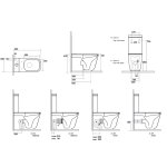 Kerasan Tribeca WC do Kompaktu 35x69 cm Biały 511701