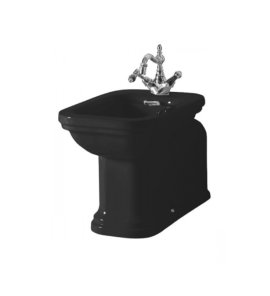   Kerasan Waldorf Bidet stojący PROLUNGATO 37x65 cm czarny 4120K4