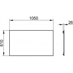 Keuco Edition 11 Lustro kryształowe 1050x610 mm 11195002000