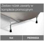 Novellini Calos Wanna prostokątna do zabudowy z nóżkami 150x70 cm biała CA1115070-A