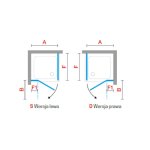 Novellini NH F Ścianka prysznicowa boczna 85 cm Srebrny NHF85-1B