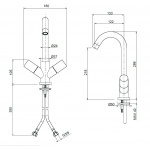 Oioli MIAMI Bateria umywalkowa Chrom 80270