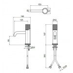 Oioli MICRO 80 Bateria umywalkowa jednouchwytowa Chrom 21801