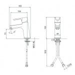 Oioli STILE Bateria umywalkowa jednouchwytowa Chrom 9401