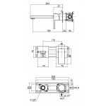 Oioli UNIKA Bateria umywalkowa podtynkowa Chrom 41502/A