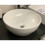 Olympia Ceramica Trend 38 Umywalka nablatowa ⌀38 cm biały mat TRE42TO38011