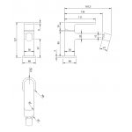 Omnires Baretti Bateria bidetowa jednootworowa Czarny BA7820BL