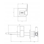 Omnires Fresh Bateria umywalkowa podtynkowy Chrom FR7115NCR