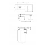 Omnires Fresh Bateria umywalkowa podtynkowy Chrom FR7115CR